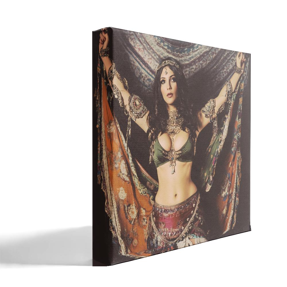 1970s Studio I Belly Dance Canvas Art 16 in x 16 in
