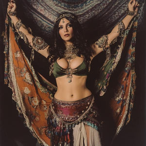 1970s Studio I Watercolor Purple - Belly Dance Art Download