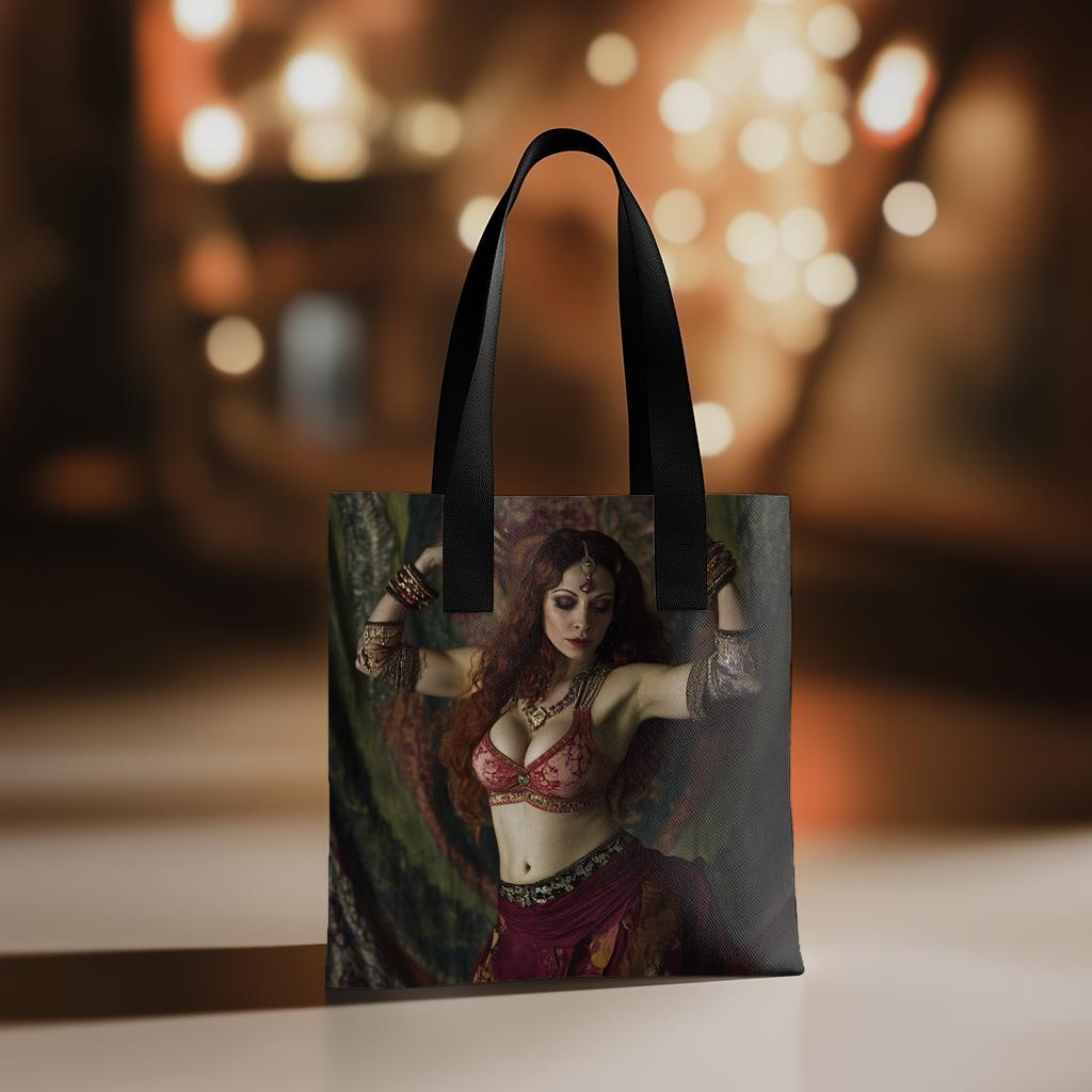 1980s Studio I Watercolor Purple - Belly Dance Fashion Tote Bag