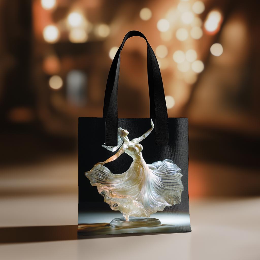 Acrylic Material I Watercolor Purple - Belly Dance Fashion Tote Bag