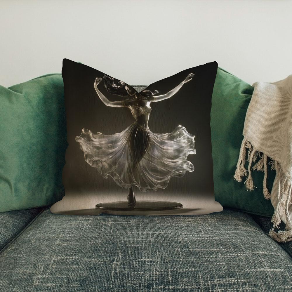 Acrylic Material Ii Belly Dance Throw Pillow 18 in x 18 in