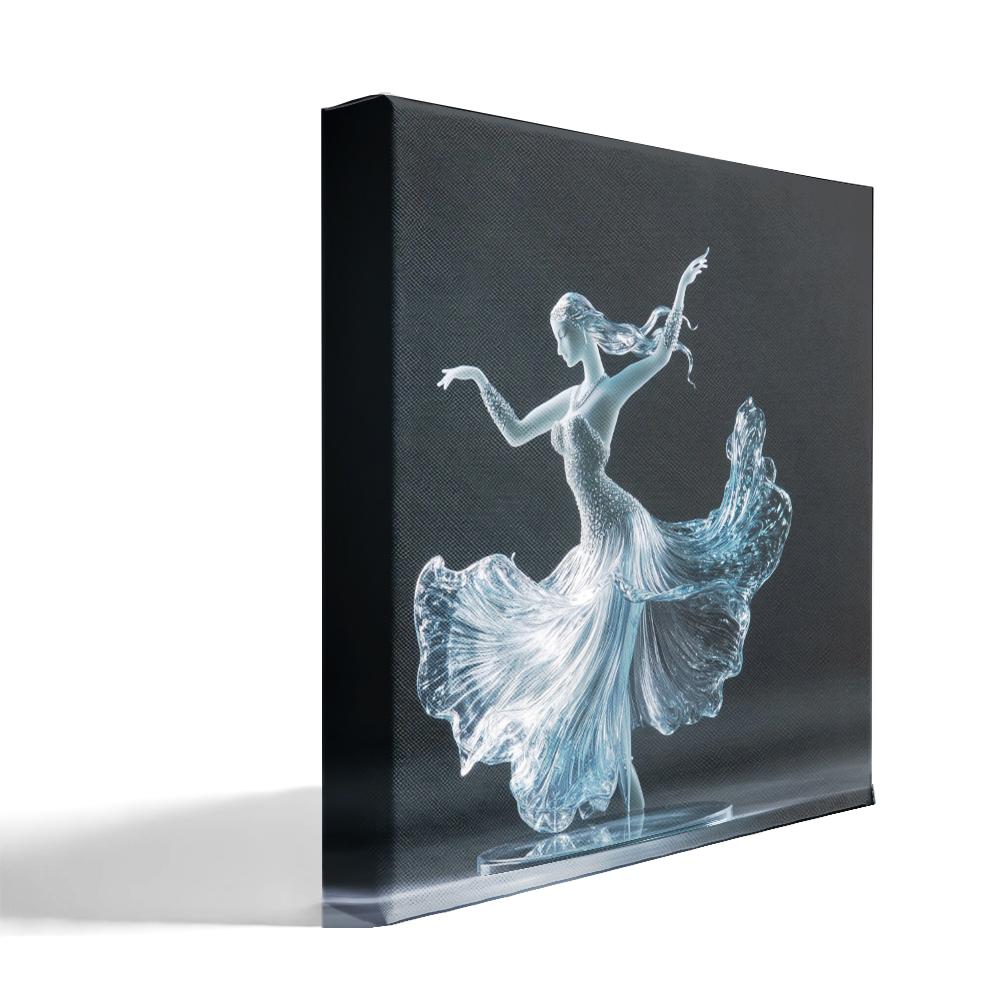 Acrylic Material III Belly Dance Canvas Art 16 in x 16 in