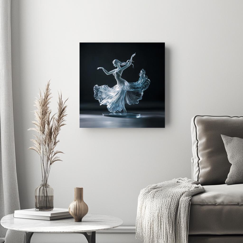 Acrylic Material III Belly Dance Canvas Art 16 in x 16 in