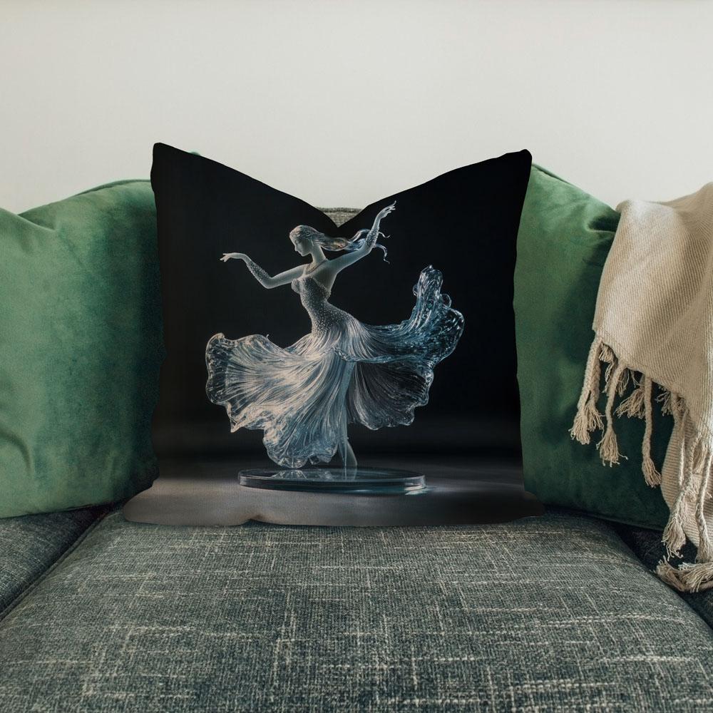 Acrylic Material Iii Belly Dance Throw Pillow 18 in x 18 in