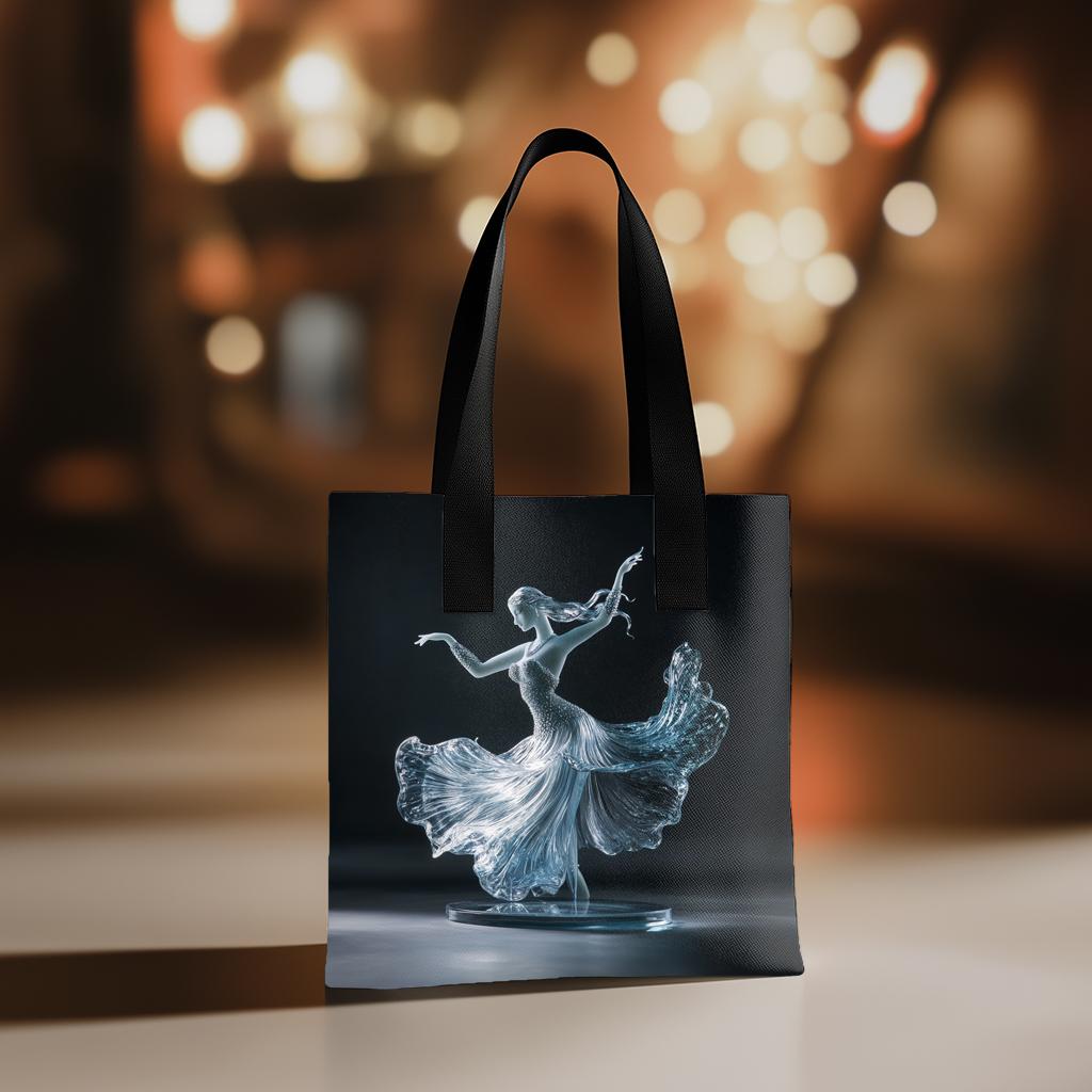 Acrylic Material III Watercolor Purple - Belly Dance Fashion Tote Bag