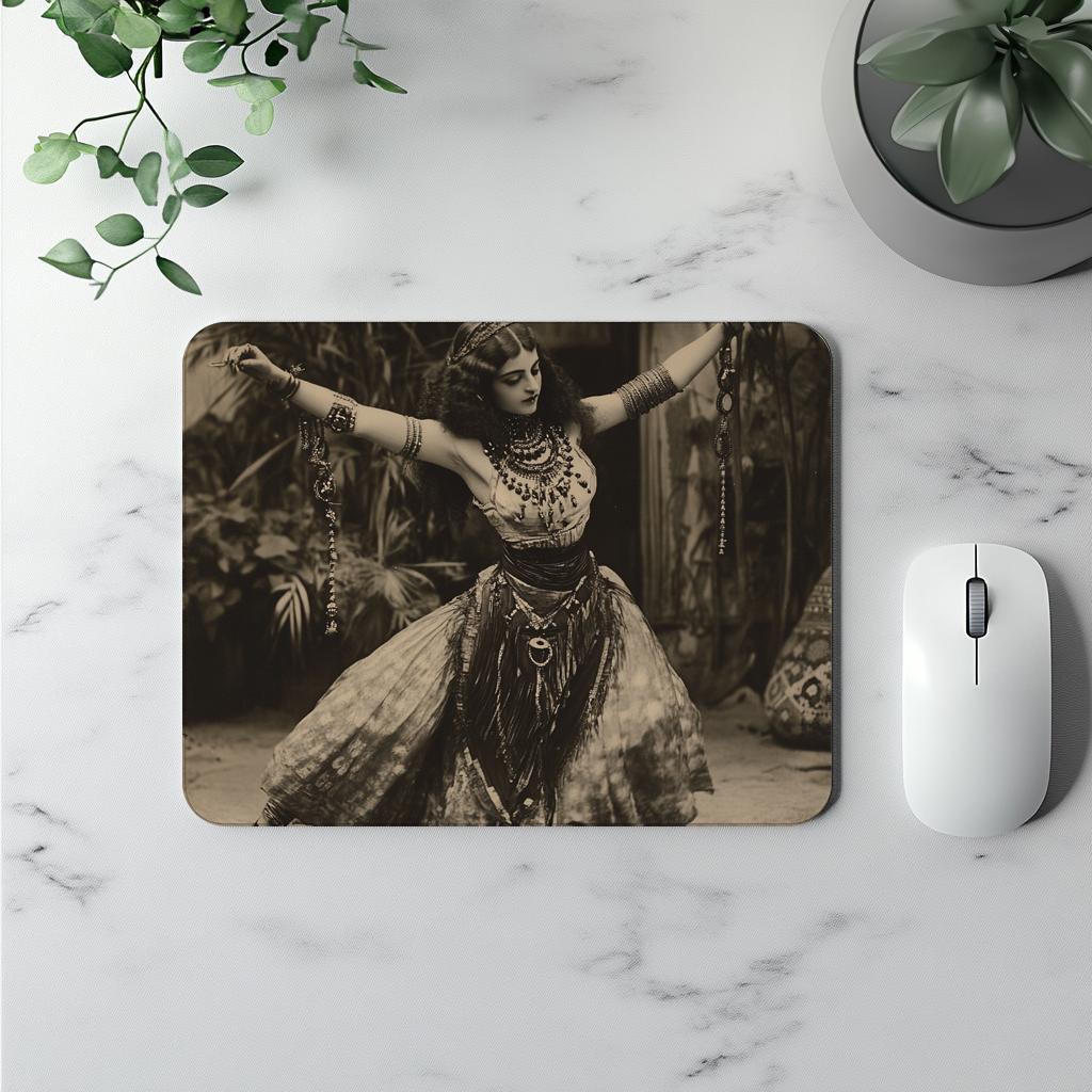 Antique Folkloric II Vintage Red - Belly Dance Office Decor