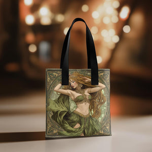 Art Nouveau Green III Vintage Red - Belly Dance Fashion Accessory