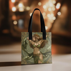 Art Nouveau Green IV Vintage Red - Belly Dance Fashion Accessory