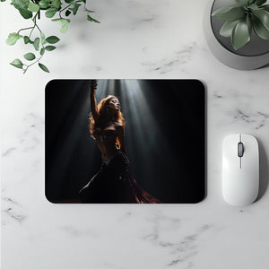 Bathing in the Spotlight I Vintage Red - Belly Dance Office Decor