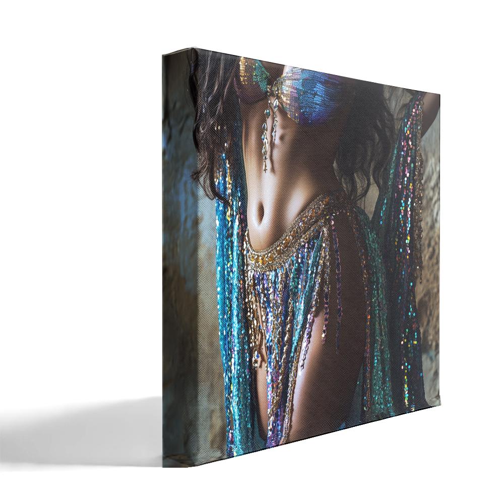 Belly Macro I Belly Dance Canvas Art 16 in x 16 in