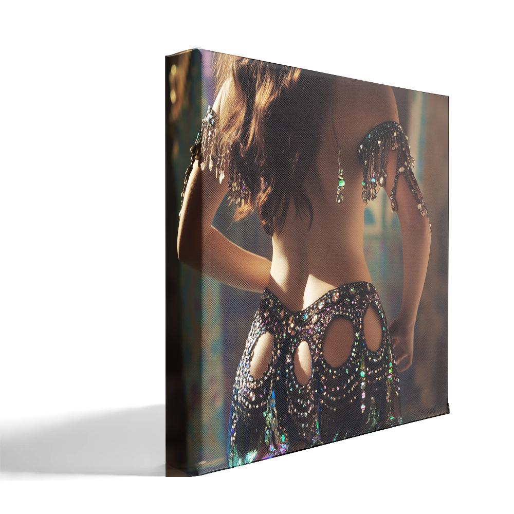 Belly Macro II Belly Dance Canvas Art 16 in x 16 in