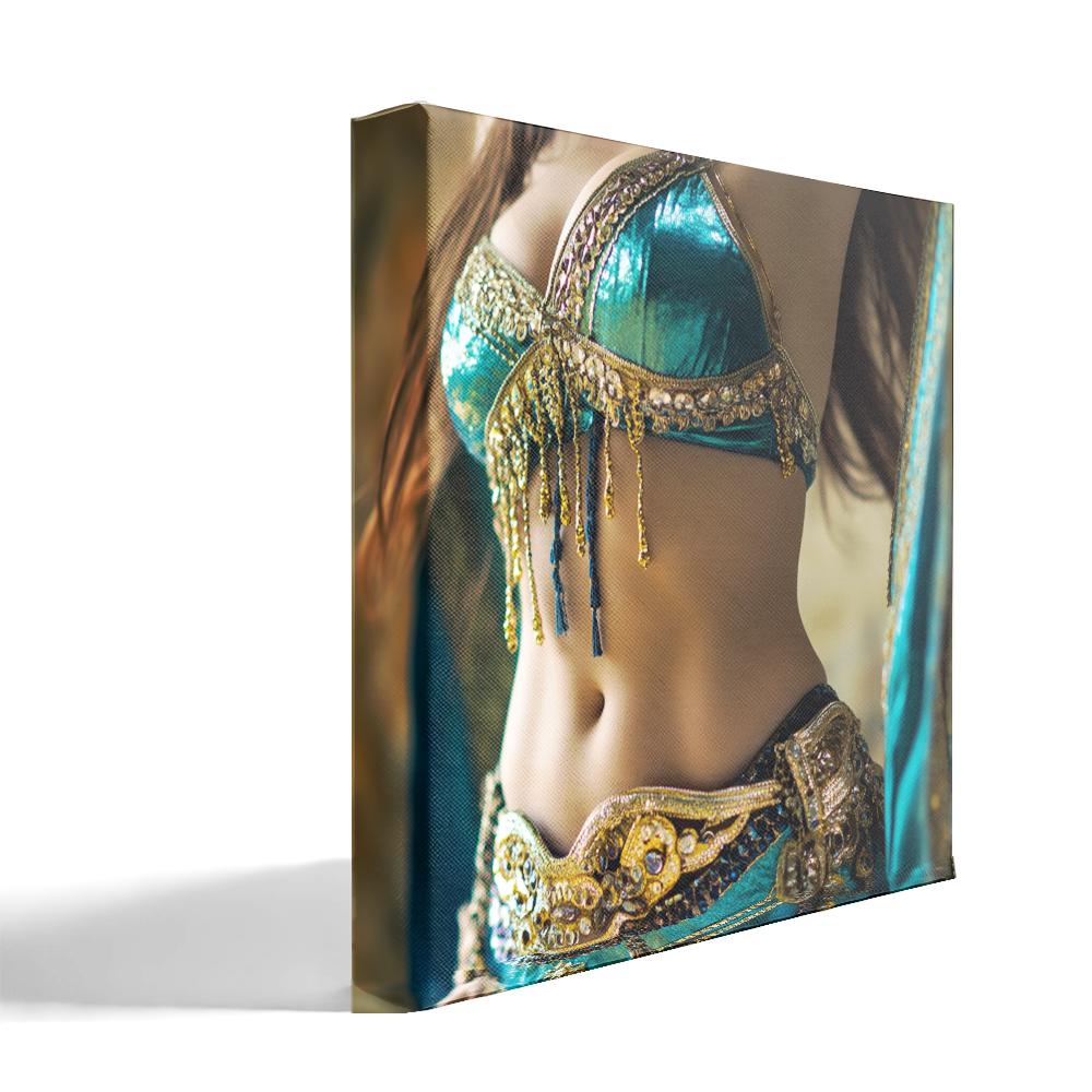 Belly Macro III Belly Dance Canvas Art 16 in x 16 in