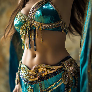 Belly Macro III Vintage Red - Belly Dance Art Download