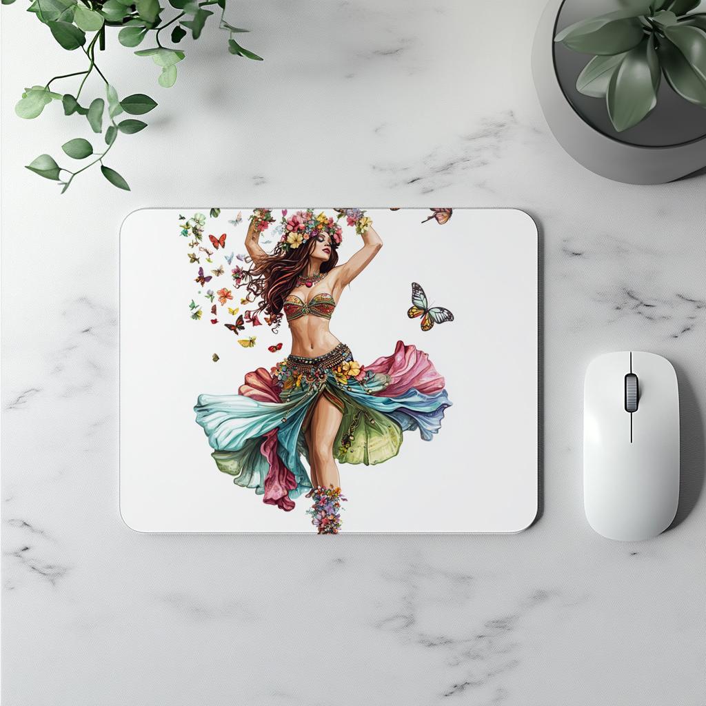 Boundless Butterflies III Watercolor Purple - Belly Dance Office Decor | Mouse Pads