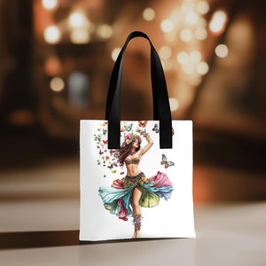 Boundless Butterflies III Watercolor Purple - Belly Dance Fashion Tote Bag