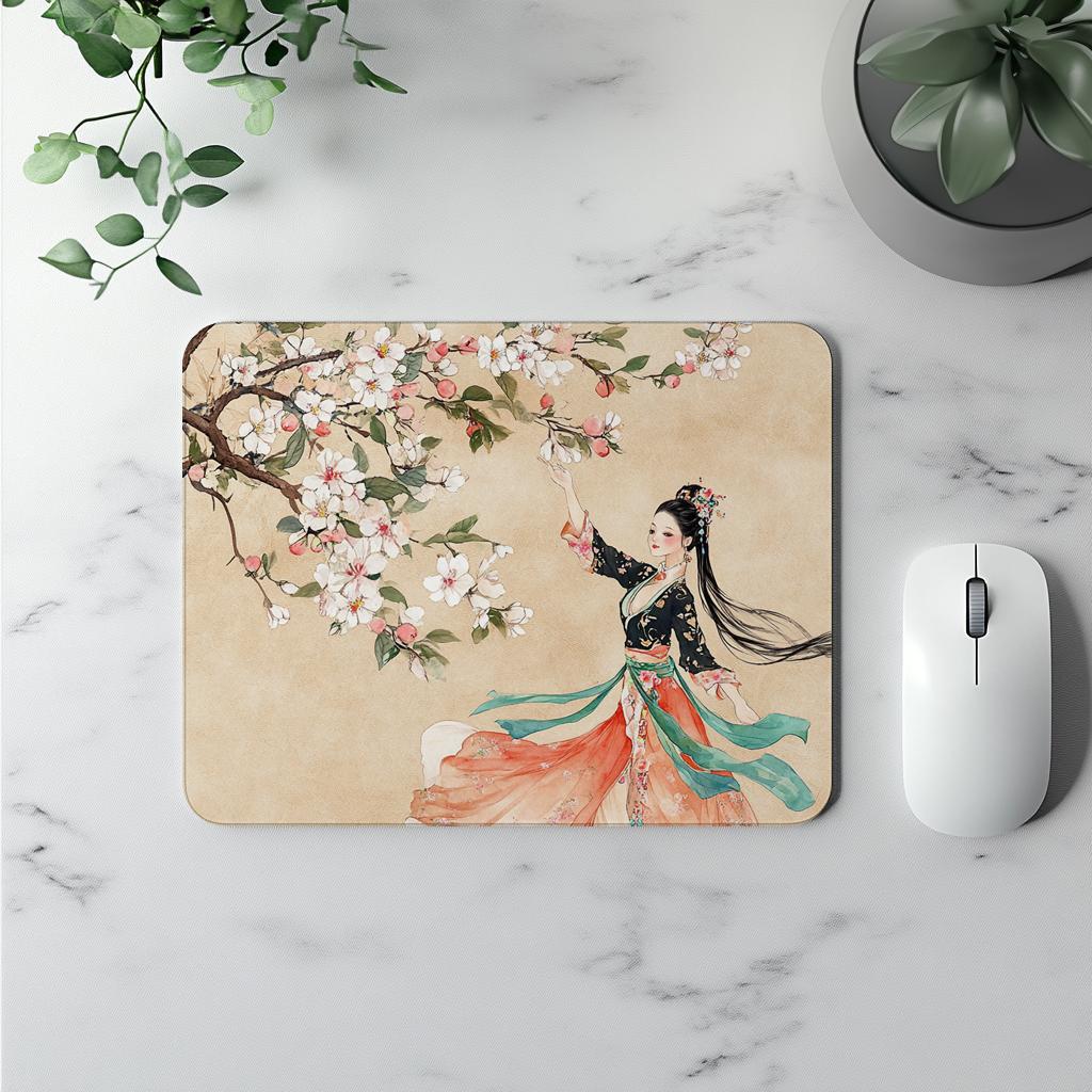 Cherry Blossoms I Watercolor Purple - Belly Dance Office Decor | Mouse Pads