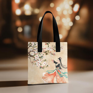 Cherry Blossoms I Watercolor Purple - Belly Dance Fashion Tote Bag