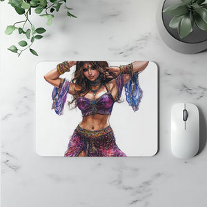 Colored Pencil Jewel I Watercolor Purple - Belly Dance Office Decor | Mouse Pads