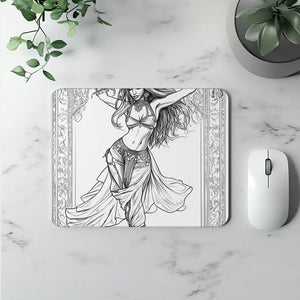 Coloring Page I Vintage Red - Belly Dance Office Decor