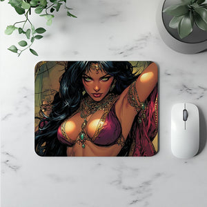 Comical Eyes I Vintage Red - Belly Dance Office Decor