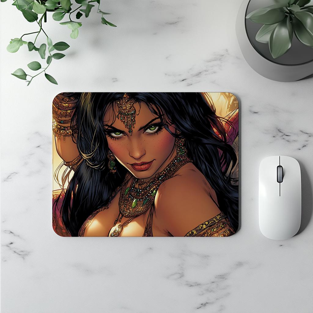 Comical Eyes II Vintage Red - Belly Dance Office Decor