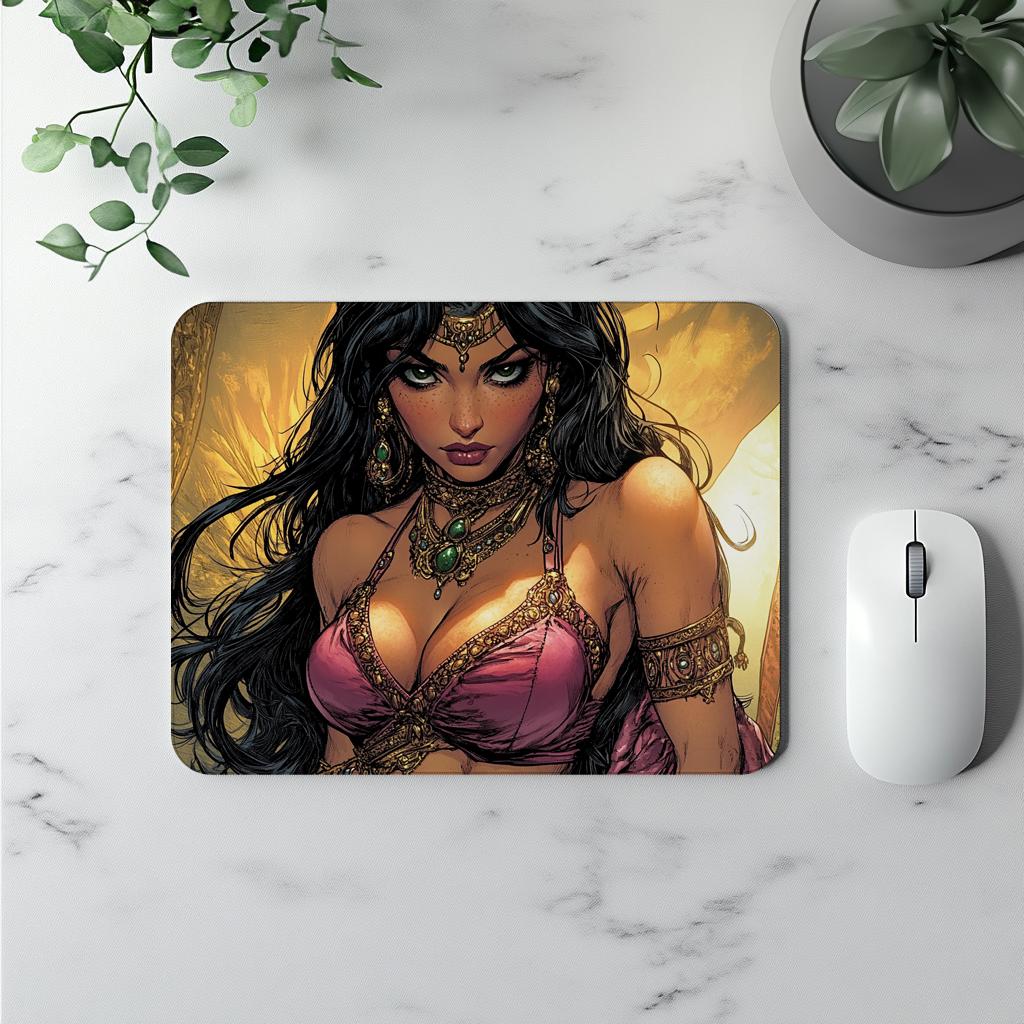 Comical Eyes III Vintage Red - Belly Dance Office Decor