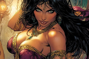 Comical Eyes IV Vintage Red - Belly Dance Art Download