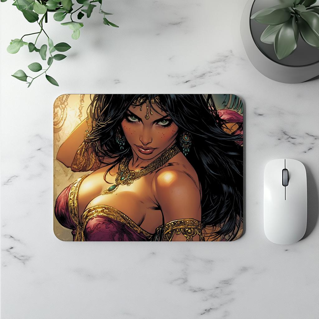 Comical Eyes IV Vintage Red - Belly Dance Office Decor