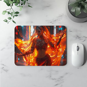 Cyberpunk Shimmy III Vintage Red - Belly Dance Office Decor