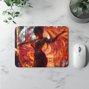 Cyberpunk Shimmy V Vintage Red - Belly Dance Office Decor