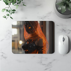 Cyberpunk Shimmy VI Vintage Red - Belly Dance Office Decor