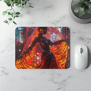 Cyberpunk Shimmy VII Vintage Red - Belly Dance Office Decor