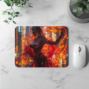 Cyberpunk Shimmy VIII Vintage Red - Belly Dance Office Decor
