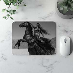 Dancer and Horse I Watercolor Purple - Belly Dance Office Decor | Mouse Pads