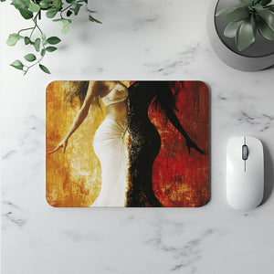 Dark vs Light I Watercolor Purple - Belly Dance Office Decor | Mouse Pads