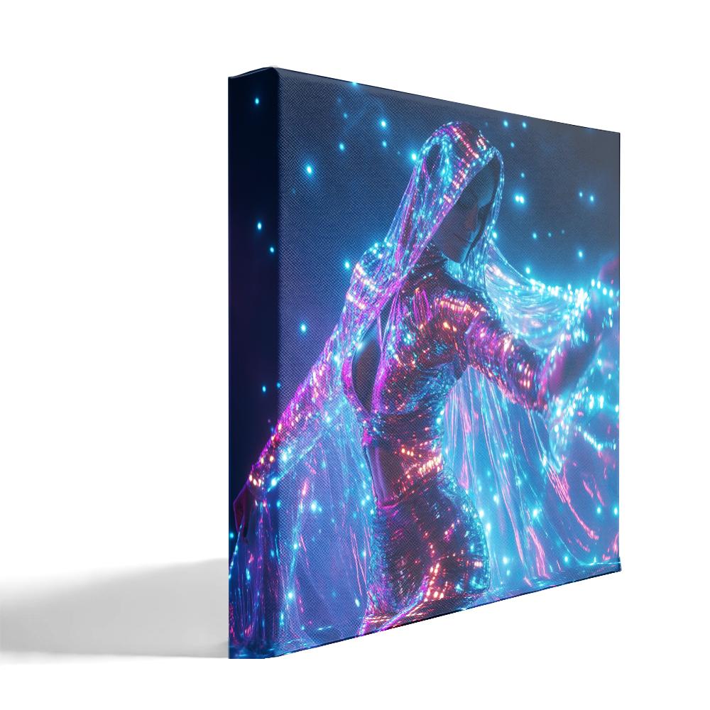 Deep Resonance I Belly Dance Canvas Art 16 in x 16 in