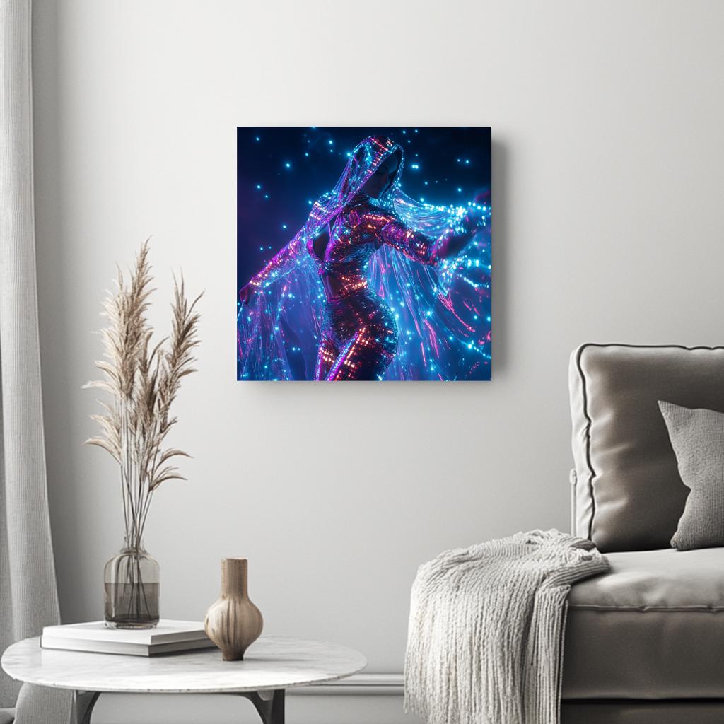Deep Resonance I Belly Dance Canvas Art 16 in x 16 in