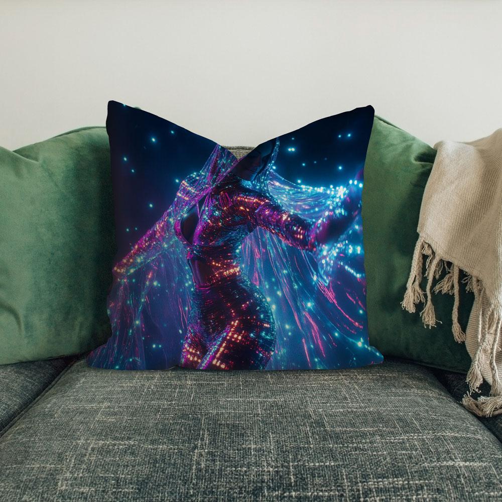 Deep Resonance I Belly Dance Throw Pillow 18 in x 18 in