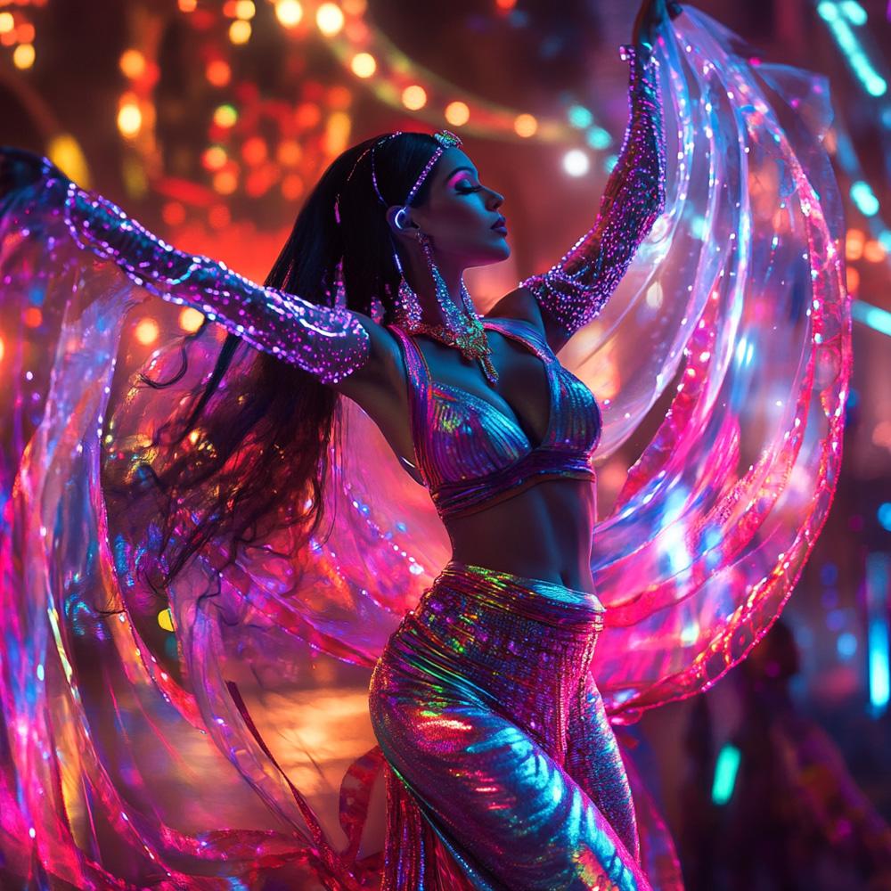 Deep Resonance II Vintage Red - Belly Dance Art Download