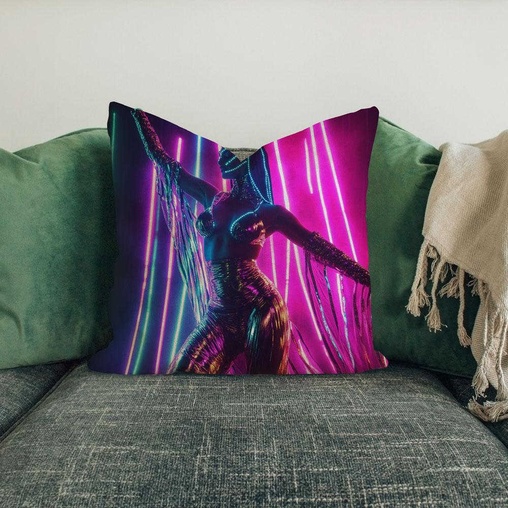Deep Resonance Iii Belly Dance Throw Pillow 18 in x 18 in