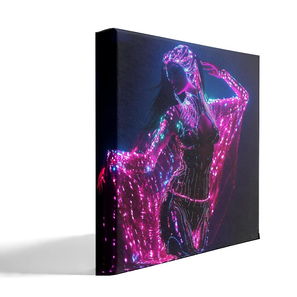 Deep Resonance IV Belly Dance Canvas Art 16 in x 16 in