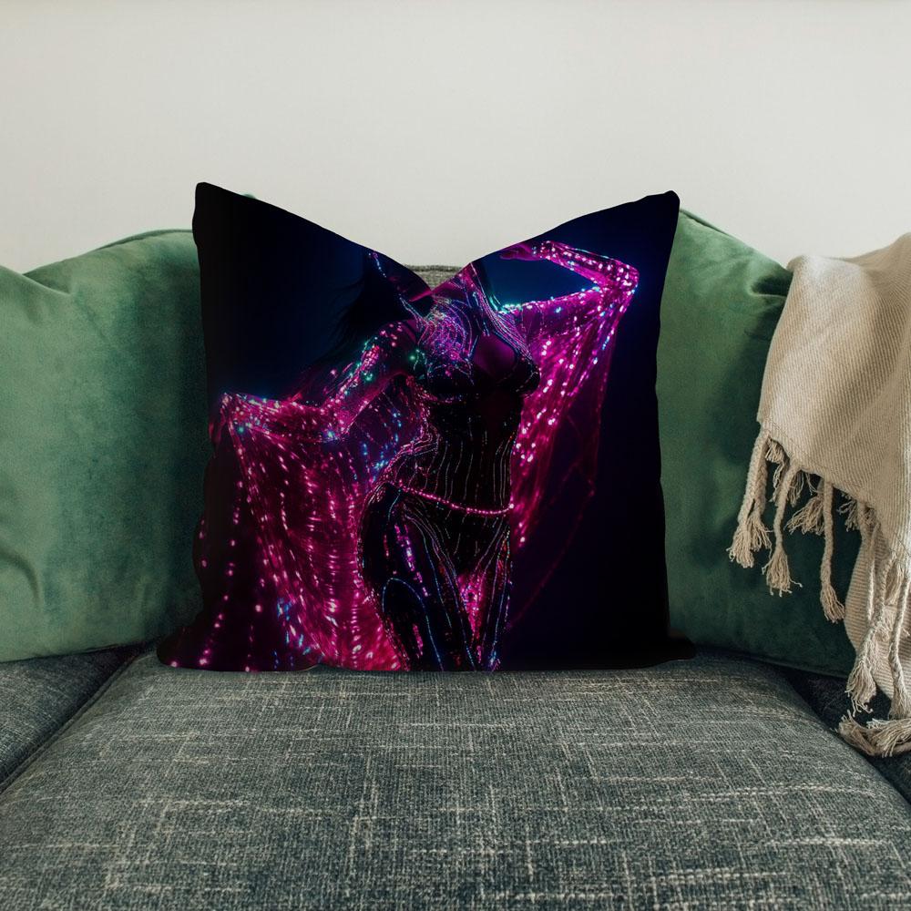 Deep Resonance Iv Belly Dance Throw Pillow 18 in x 18 in