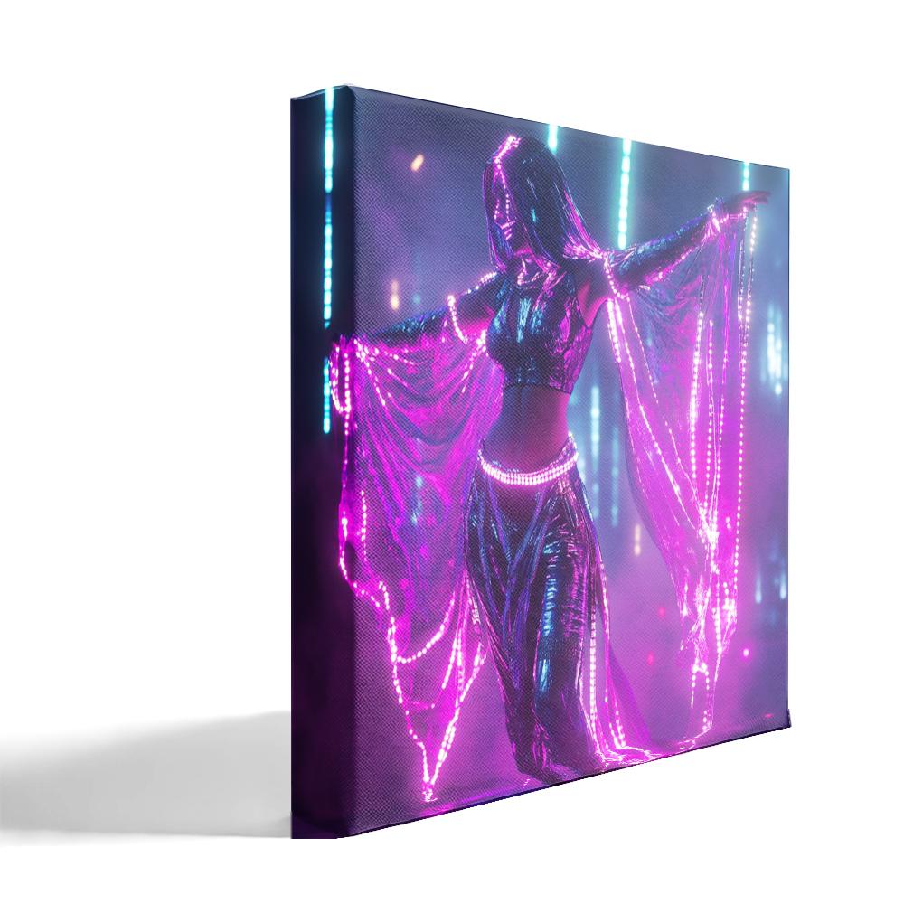 Deep Resonance V Belly Dance Canvas Art 16 in x 16 in