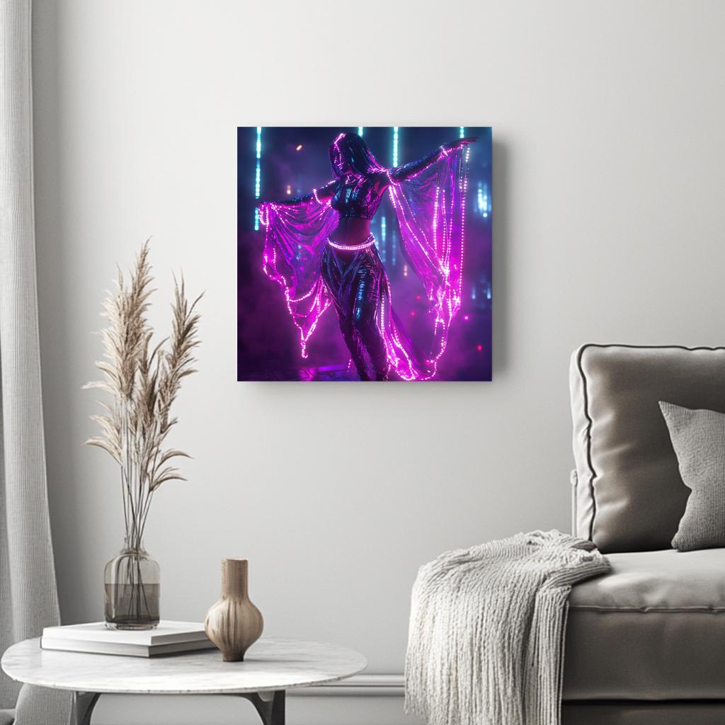 Deep Resonance V Belly Dance Canvas Art 16 in x 16 in