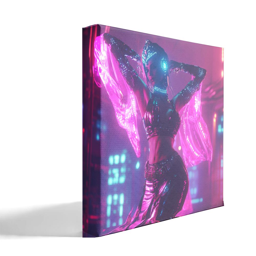 Deep Resonance VI Belly Dance Canvas Art 16 in x 16 in