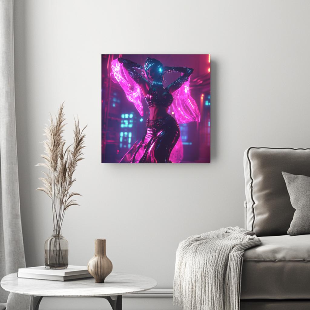 Deep Resonance VI Belly Dance Canvas Art 16 in x 16 in