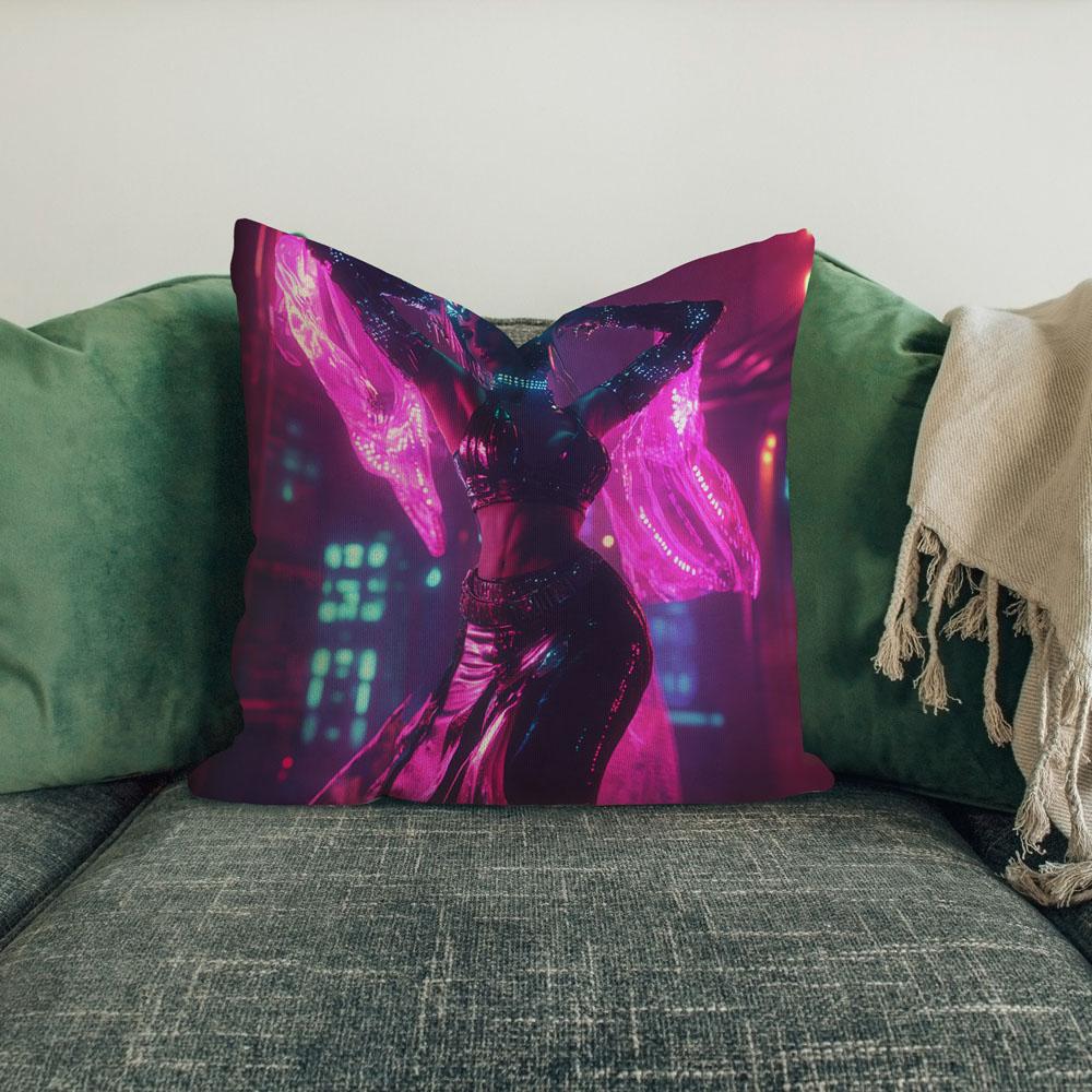 Deep Resonance Vi Belly Dance Throw Pillow 18 in x 18 in
