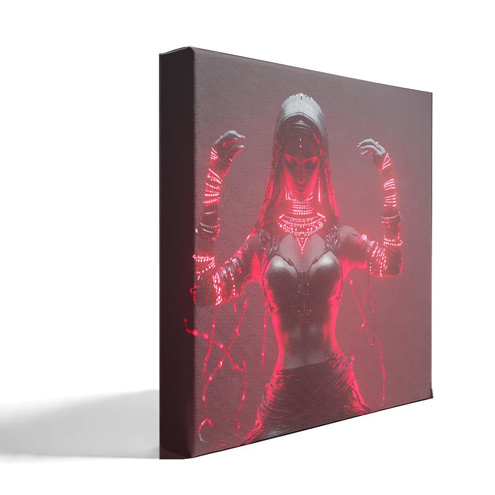 Deep Resonance VII Belly Dance Canvas Art 16 in x 16 in