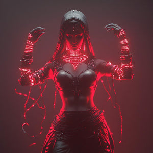 Deep Resonance VII Vintage Red - Belly Dance Art Download