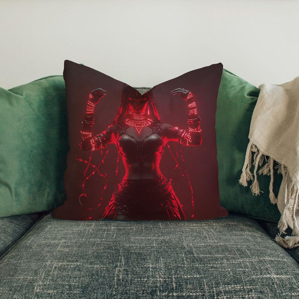 Deep Resonance Vii Belly Dance Throw Pillow 18 in x 18 in